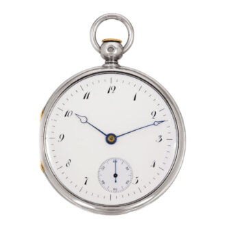 French silver repeater with grande sonnerie striking Circa 1796