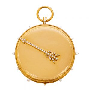 French gold Montre Médaillon à Tact watch Circa 1805