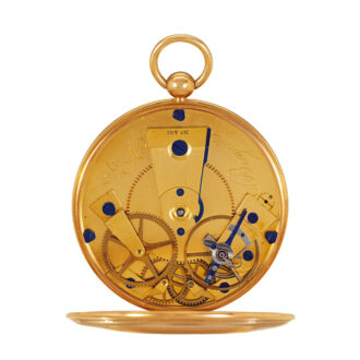 Fine French 18k gold cylinder pocket watch Circa 1814