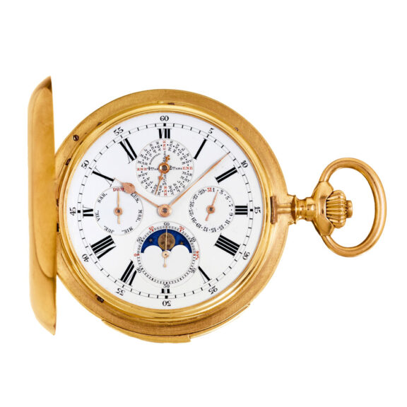 Swiss gold complicated watch for Hispanic market Circa 1927
