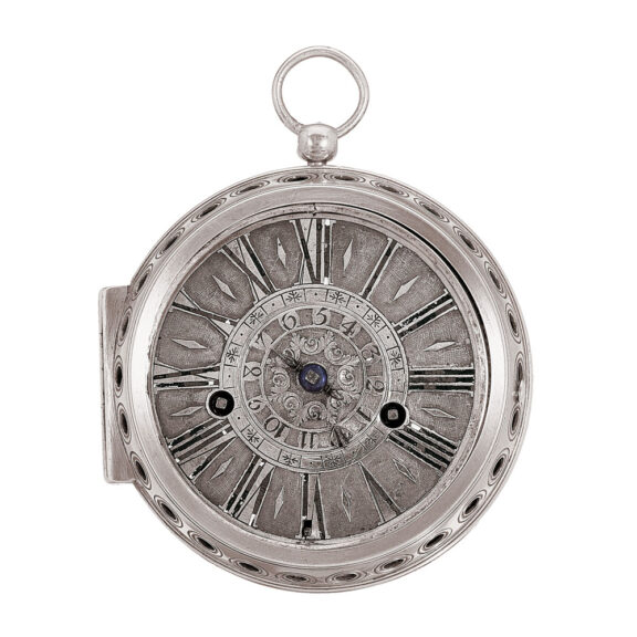 Italian silver single-hand Oignon verge watch Circa 1690