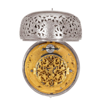 Italian silver single-hand Oignon verge watch Circa 1690