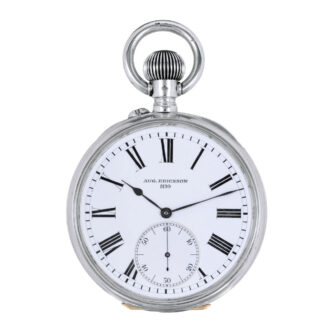 Russian silver watch with pivoted detent escapement Circa 1900