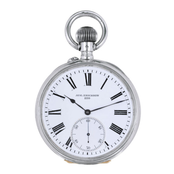 Russian silver watch with pivoted detent escapement Circa 1900 Russian silver watch with pivoted detent escapement Circa 1900
