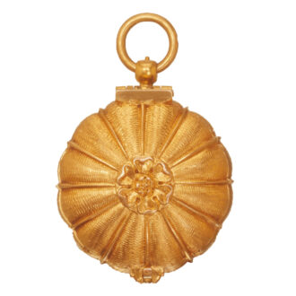Early French gilt hunting cased pendant watch Circa 1640
