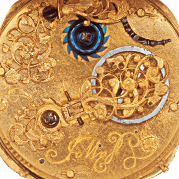 Early French gilt hunting cased pendant watch Circa 1640 Early French gilt hunting cased pendant watch Circa 1640