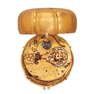 Early French gilt brass verge pendant watch Circa 1640