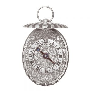 English silver seashell shaped pendant watch Circa 1650
