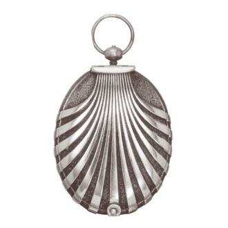 English silver seashell shaped pendant watch Circa 1650