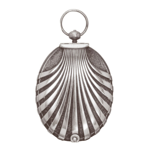 English silver seashell shaped pendant watch Circa 1650 English silver seashell shaped pendant watch Circa 1650