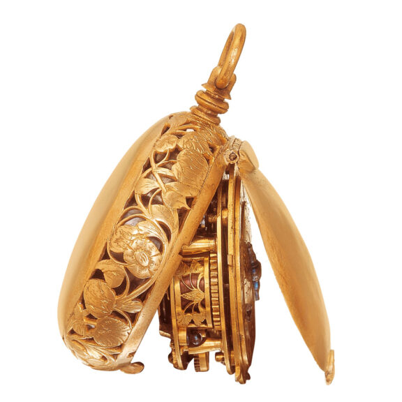 French gilt singlehand pendant watch with alarm Circa 1630 French gilt singlehand pendant watch with alarm Circa 1630
