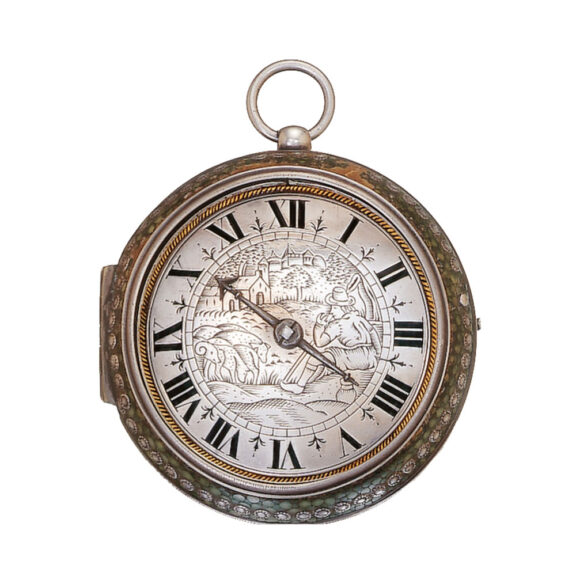 English silver pair cased with shagreen cover Circa 1665