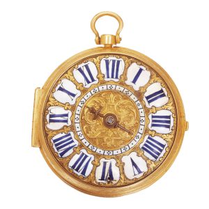 French gilt brass single handed oignon watch Circa 1700