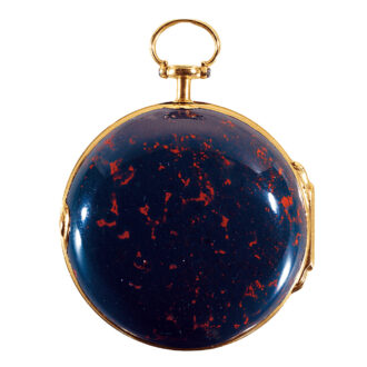 English 22k gold bloodstone pocket watch Circa 1760
