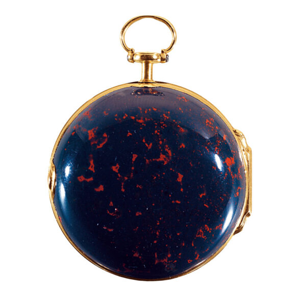 English 22k gold bloodstone pocket watch Circa 1760