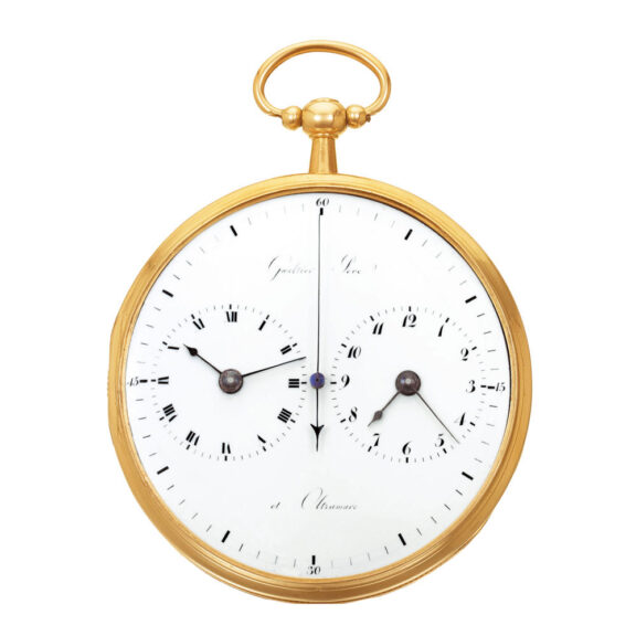 Swiss 18k yellow gold dead-seconds pocket watch Circa 1820