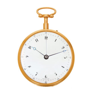 French 18k gold quarter repeating cylinder watch Circa 1820