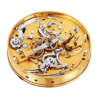 French 18k gold quarter repeating cylinder watch Circa 1820