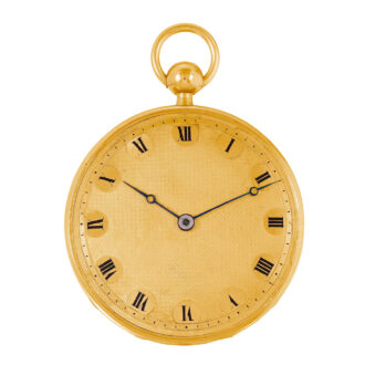 Swiss gold quarter repeating musical watch Circa 1820