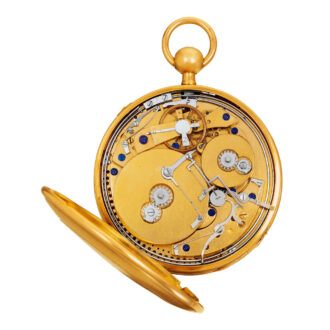 Swiss gold quarter repeating musical watch Circa 1820