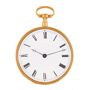 Swiss 18k gold repeating musical pocket watch Circa 1815