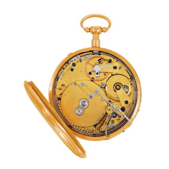 Swiss 18k gold repeating musical pocket watch Circa 1815
