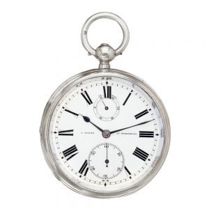 Russian silver watch with power reserve indicator Circa 1878