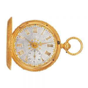 Swiss gold lever one-minute tourbillon watch Circa 1858
