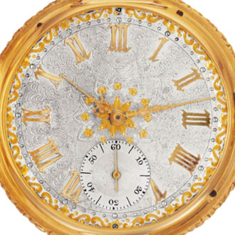 Swiss gold lever one-minute tourbillon watch Circa 1858