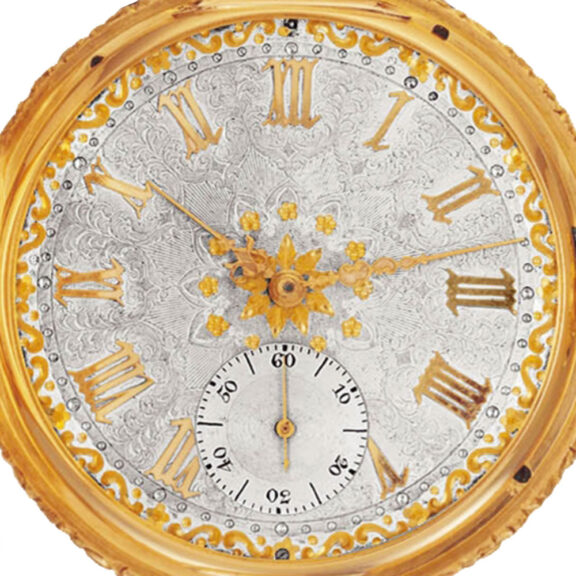 Swiss gold lever one-minute tourbillon watch Circa 1858 Swiss gold lever one-minute tourbillon watch Circa 1858