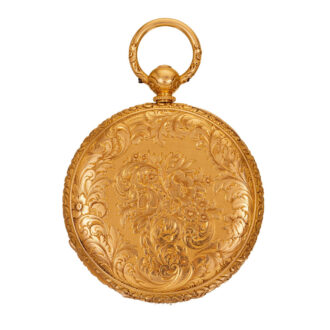 Swiss gold lever one-minute tourbillon watch Circa 1858