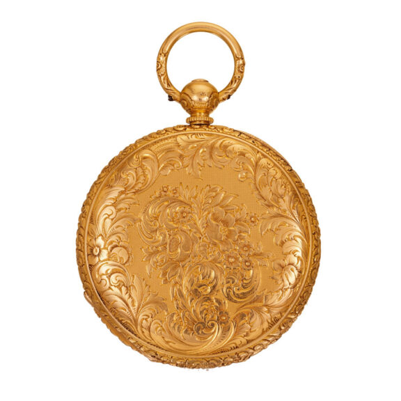 Swiss gold lever one-minute tourbillon watch Circa 1858 Swiss gold lever one-minute tourbillon watch Circa 1858