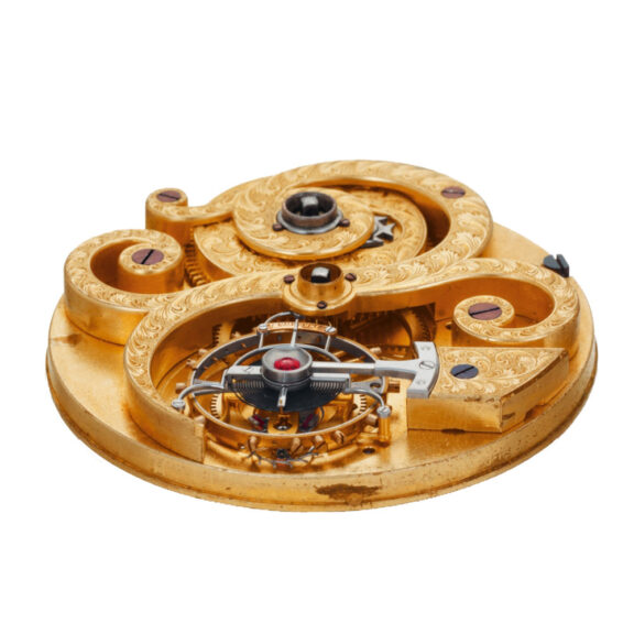 Swiss gold lever one-minute tourbillon watch Circa 1858 Swiss gold lever one-minute tourbillon watch Circa 1858