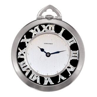 Swiss platinum Art Deco diamond-set watch Circa 1930 Swiss platinum Art Deco diamond-set watch Circa 1930