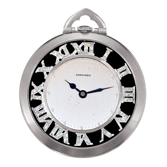 Swiss platinum Art Deco diamond-set watch Circa 1930 Swiss platinum Art Deco diamond-set watch Circa 1930