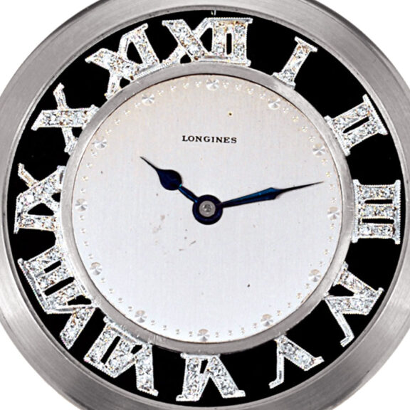 Swiss platinum Art Deco diamond-set watch Circa 1930 Swiss platinum Art Deco diamond-set watch Circa 1930