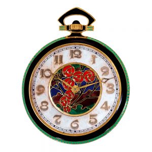 Swiss gold and enamel Art Deco dress watch Circa 1930