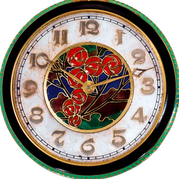 Swiss gold and enamel Art Deco dress watch Circa 1930 Swiss gold and enamel Art Deco dress watch Circa 1930