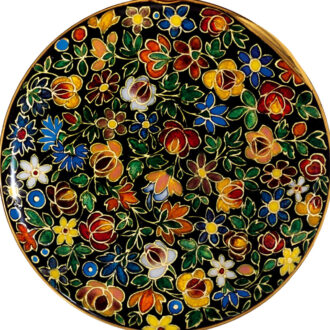 Swiss gold and champlevé enamel dress watch Circa 1920