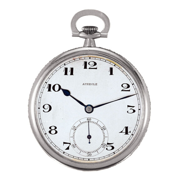 Swiss platinum Art Deco diamond-set watch Circa 1930