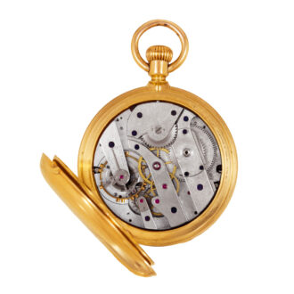 Swiss 18k gold astronomic huntig cased watch Circa 1868