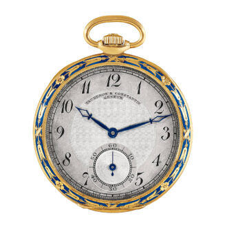 Swiss gold aqua translucent enamel dress watch Circa 1909