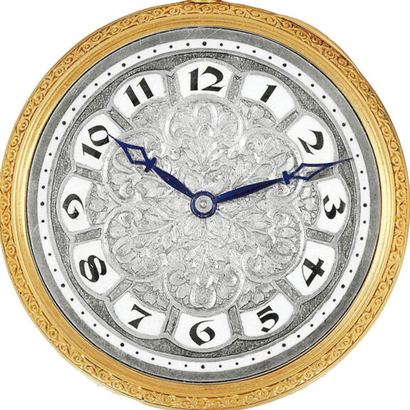 Swiss white and yellow gold watch with unusual dial Circa 1920 Swiss white and yellow gold watch with unusual dial Circa 1920