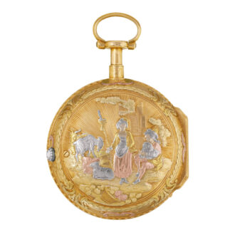 Swiss gold quarter repeating à toc watch Circa 1750