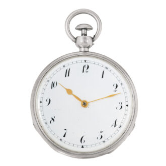 French silver repeater, unusual lever escapement Circa 1830