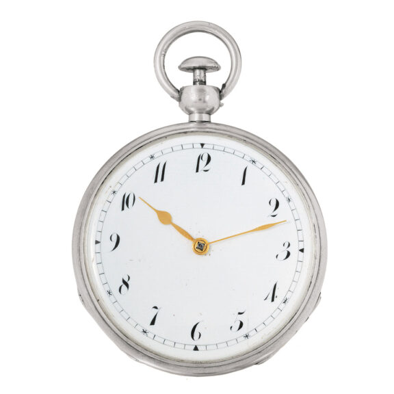 French silver repeater, unusual lever escapement Circa 1830
