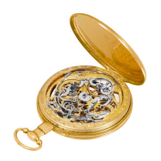 Swiss gold watch with Jacquemarts automaton Circa 1825