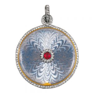 French platinum keyless lady's pendant watch Circa 1905