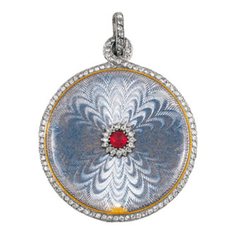 French platinum keyless lady's pendant watch Circa 1905