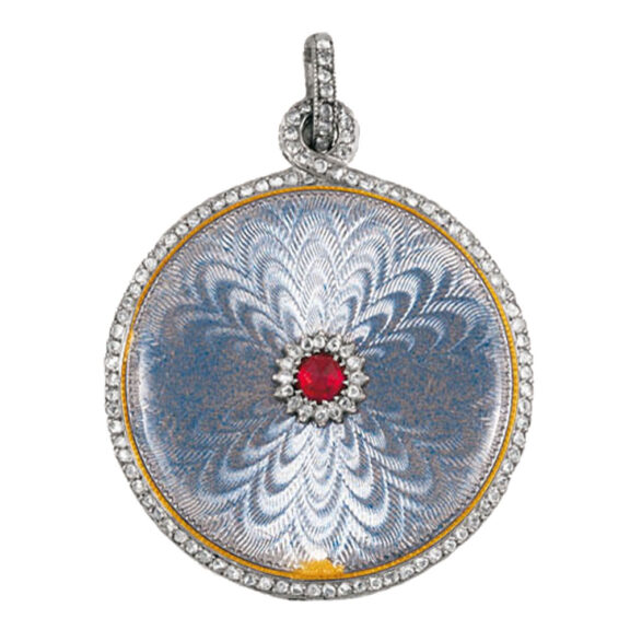 French platinum keyless lady's pendant watch Circa 1905